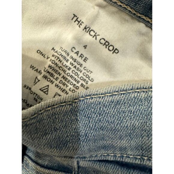 Ann Taylor Kick Crop Light Wash Jeans Sz 4 EUC - Picture 3 of 8